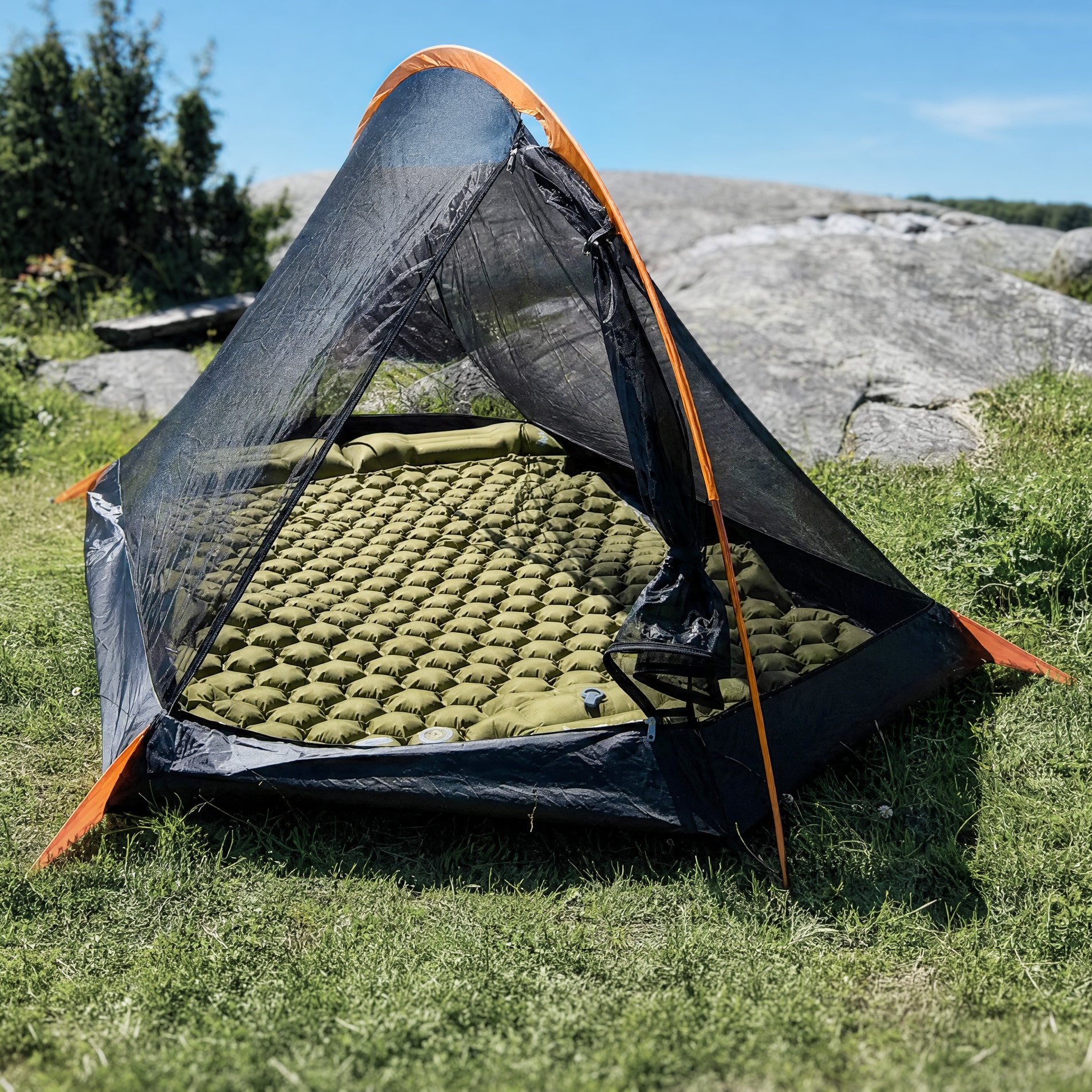 Vestra 2P – Lightweight Double Sleeping Pad with Foot Pump